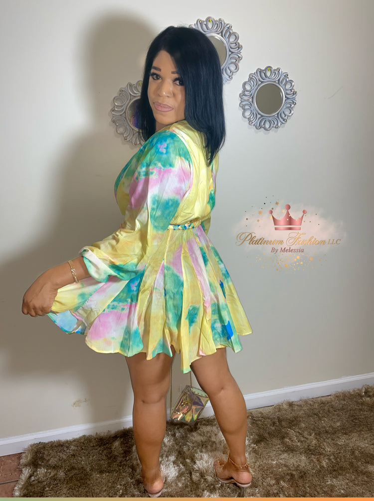 Tie Dye Goddess Mini Dress