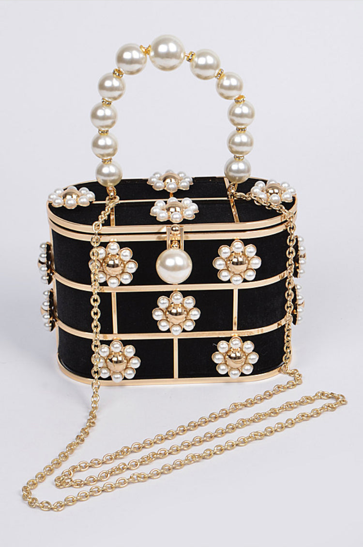 Daisy Pearl Clutch