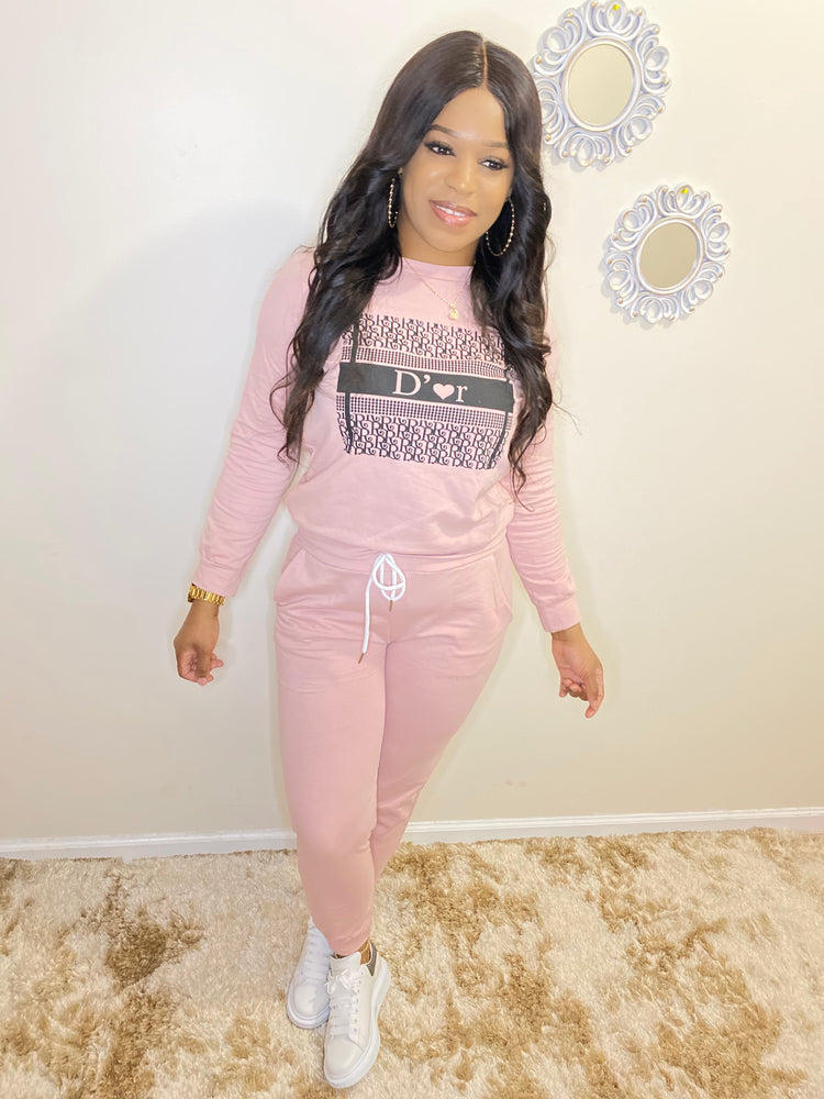 D’OR Love Sweater Set (Pink)